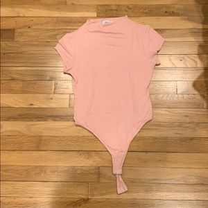 Salmon bodysuit